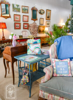 A peek inside the Pender & Peony Pop-Up Shop in downtown Clinton, TN at 346 Market Street