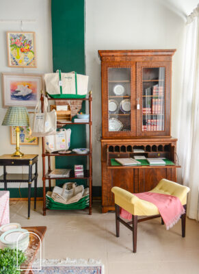 A peek inside the Pender & Peony Pop-Up Shop in downtown Clinton, TN at 346 Market Street