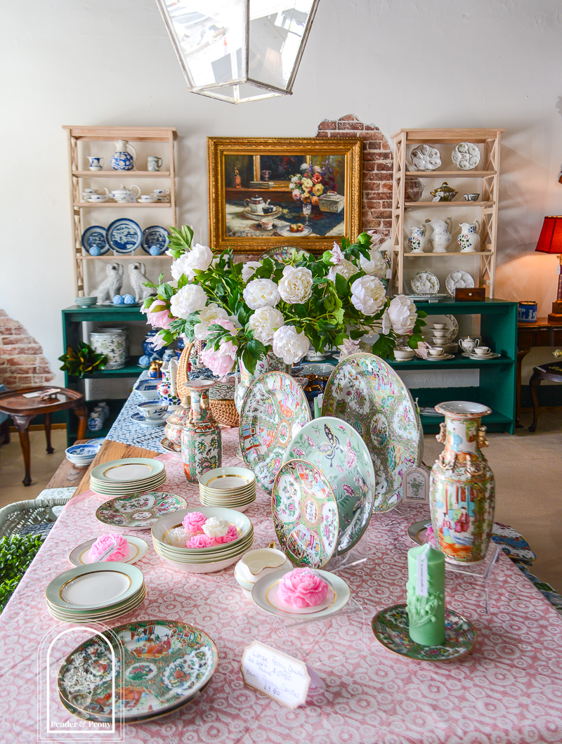 A peek inside the Pender & Peony Pop-Up Shop in downtown Clinton, TN at 346 Market Street