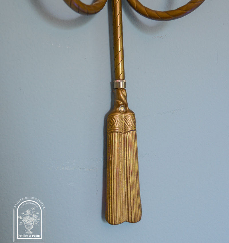 Pair of Brass Bow Sconces, Vintage - Image 5