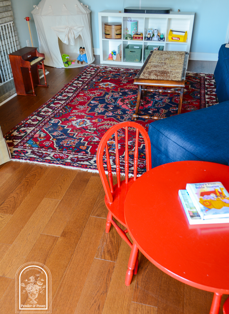 New hardwood flooring in our 1960s brick colonial - see the before and afters on penderandpeony.com