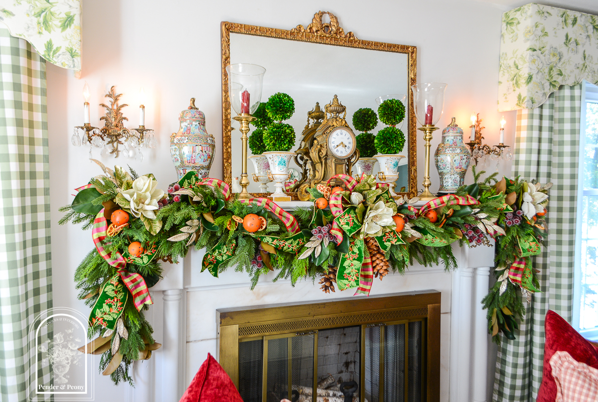 Christmas garland idea for 2026 - Old World Christmas style with Colonial Williamsburg vibes and a traditional festive feel.