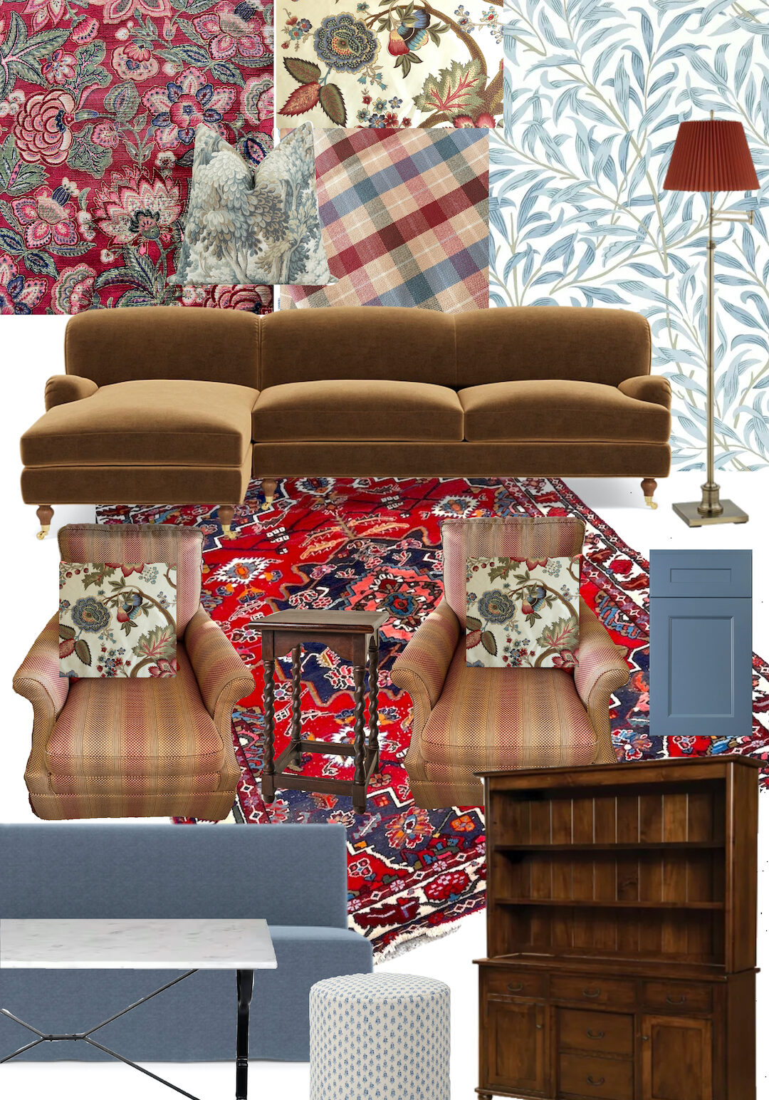 Family Room Design Idea board