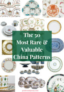 The 50 most rare and valuable china patterns - collage post banner