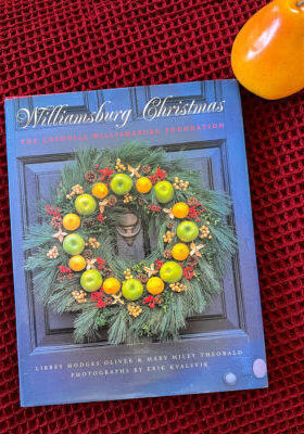 Cover of Williamsburg Christmas book by Libbey Hodges Oliver and Mary Miley Theobald